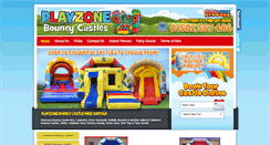 Desktop Screenshot of playzonecastles.co.uk