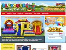Tablet Screenshot of playzonecastles.co.uk